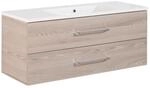 Fackelmann Waschbecken mit Unterschrank 'B.Clever' braun 120 x 50,8 x 46 cm