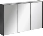 Fackelmann LED-Spiegelschrank 'Denver' anthrazit 110 x 68,5 x 16 cm