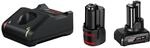 Bosch Akku-Starter-Set 'Professional' Ladeger&auml;t, Akku 12 V, 2,0 Ah und Akku 12 V,