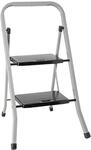 Elkop Trittleiter 2 Stufen, grau 88 cm