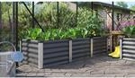 Vitavia Hochbeet 'Linus In & Out 401 S' 185 x 40 x 65 cm granitfarben