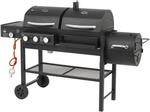 El Fuego Kombigrill 3-in-1 'Sierra' schwarz 173,5 x 117,5 x 60 cm