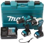 Makita Combo Kit Akku-Bohrschrauber 'DF333DSAL1' mit 2 Akkus, mit