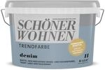 Sch&ouml;ner Wohnen Farbe Trendfarbe 'Denim' jeansblau matt 1 l