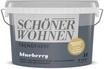 Sch&ouml;ner Wohnen Farbe Trendfarbe 'Blueberry' blau matt 1 l