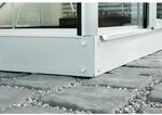 Vitavia Fundament f&uuml;r Gew&auml;chshaus 'Venus/Comet 5000' aluminiumfarben