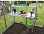 Vitavia Tischaufsatz Aluminium silberfarben 121 x 28 x 39 cm