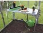 Vitavia Arbeitstisch Aluminium silberfarben 121 x 54 x 76 cm