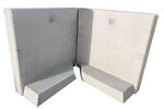 Diephaus Winkelst&uuml;tze Beton grau 100 x 100 x 55 cm