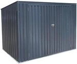 Westmann M&uuml;lltonnenbox '7 x 3' dunkelgrau Metall 100 x 235 x 131 cm