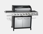 El Fuego Gasgrill 'Long Beach' silbern 121 x 161 x 59,5 cm