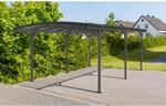 Westmann Carport 'Bergen' mit Runddach anthrazit Aluminium 505 x 300 x 220 cm