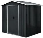 Pergart Metallger&auml;tehaus 'D&uuml;sseldorf II 65' schiefer/wei&szlig; 194 x 131 x 184 cm