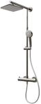 Schulte Duschsystem 'DuschMaster Rain Classic' mit Thermostat, eckig, 155 cm