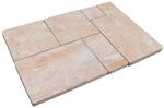 Diephaus Terrassenplatte 'T-Court Multi' Beton sandsteinfarben 121 x 80 x 5 cm
