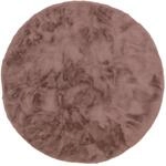 Sch&ouml;ner Wohnen Kollektion Kunstfell-Teppich 'Tender' altrosa &Oslash; 120 cm