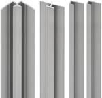 Schulte Profil-Set f&uuml;r Duschr&uuml;ckwande 'DecoDesign' aluminiumfarben, 4-teilig