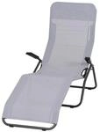 Siena Garden Liegestuhl 'Anco' klappbar grau 72,5 x 103,5 x 144 cm
