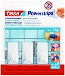 tesa Haken 'Powerstrips Small' eckig wei&szlig; selbstklebend