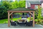 Westmann Pavillon 'Devon 12 x 14' Natur 365 x 427 x 317,5 cm