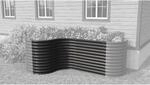 Vitavia Hochbeet-Erweiterung 'Vita 85 Curve' 80 x 86 cm schwarz
