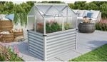 Vitavia Hochfr&uuml;hbeet 'Gaia Jumbo' silbern 122 x 137 x 84 cm 4 mm Hohlkammerplatten