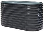 Westmann Hochbeet 'Oval Grow Faster' Metall anthrazit 80 x 160 x 82 cm