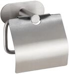 Wenko Toilettenpapierhalter 'Orea' Edelstahl matt mit Deckel
