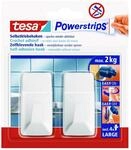 tesa Haken 'Powerstrips Large' eckig wei&szlig; selbstklebend