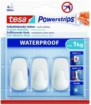 tesa Haken 'Powerstrips Waterproof Small' Kunststoff wei&szlig; selbstklebend