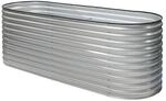 Westmann Hochbeet 'Oval Grow Faster' silbern Metall 80 x 240 x 82 cm