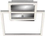 Briloner LED-Deckenleuchte 'Frame' chromfarben/aluminiumfarben 1500 lm, 26 x 35,8 cm