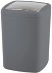 Wenko Schwingdeckeleimer 'Barcelona' anthrazit &Oslash; 20,5 x 28,5 cm 8,5 l