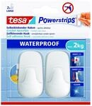 tesa Haken 'Powerstrips Waterproof Large' Kunststoff wei&szlig;