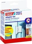 tesa Adapterset f&uuml;r T&uuml;rfliegengitter 'Falt' wei&szlig;, 3 St&uuml;ck