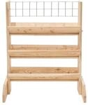 Westmann Kr&auml;uterregal 'Viktoria L' Holz natur mit Rankgitter 50 x 80 x 95 cm