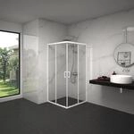 Aurlane Eckdusche wei&szlig; 90 x 90 x 200 cm