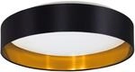 EGLO LED-Deckenleuchte 'Maserlo 2' schwarz/gold &Oslash; 38 cm 21,6 W