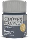 Sch&ouml;ner Wohnen Farbe Trendfarbe 'Blueberry' blau matt 50 ml