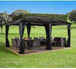 Sojag Pavillon 'Meridien 12 x 16' anthrazit 365 x 485 x 270 cm