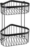 Wenko Eckregal 'Classic Plus' Stahl schwarz 23,5 x 33 x 18,5 cm