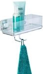 Wenko Wandablage 'Vacuum-Loc Quadro' mit Haken 25,5 x 15 x 14 cm
