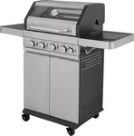El Fuego Gasgrill 'SunsetBeach' silbern 122,7 x 114 x 58 cm El Fuego Gasgrill 'SunsetBeach' silbern 122,7 x 114 x 58 cm