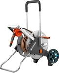 Gardena Schlauchwagen-Set 'CleverRoll M Easy Metall' silbern, orange 25 m