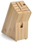 Zeller Messerblock naturfarben 22 x 22 x 9 cm
