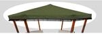 Promadino Ersatzdach f&uuml;r Pavillon 'Rosenheim' gr&uuml;n 340 x 286 cm