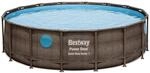 Bestway Aufstellpool 'Power Steel&trade; Frame Pool' Komplett-Set Rattan-Optik &Oslash; 488 x