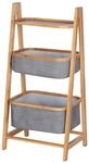 Wenko Regal 'Bahari' Polyester braun, grau 44 x 91 x 34 cm
