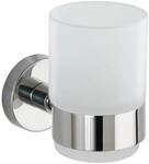 Wenko Zahnputzbecher 'Uno Bosio Shine' Glas, mit Halterung