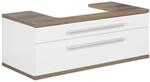 Fackelmann Waschbeckenunterschrank 'Stanford' wei&szlig; gl&auml;nzend 110 x 40,5 x 50 cm